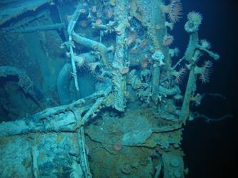 Internal view looking into break on stbd side